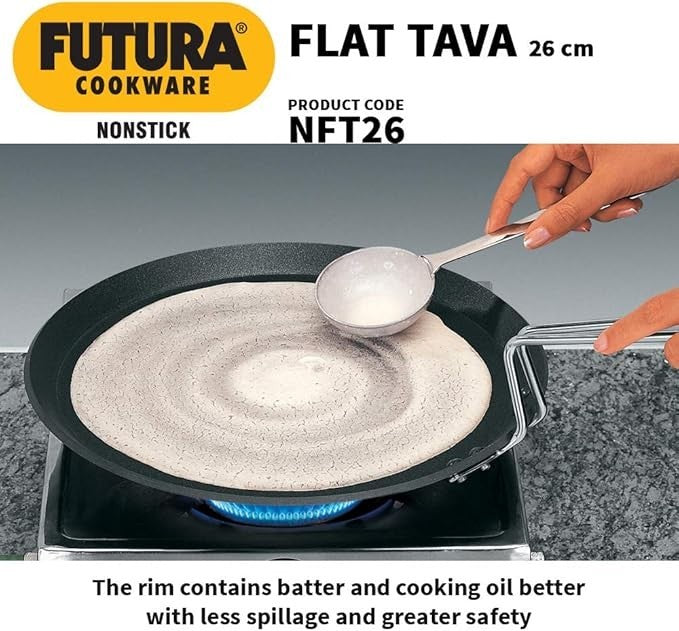 Futura Non-Stick Griddle, 10" with Stainless Steel Handle, Black - FREE SHIPPING